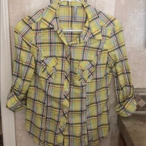 Plaid long sleeve shirt